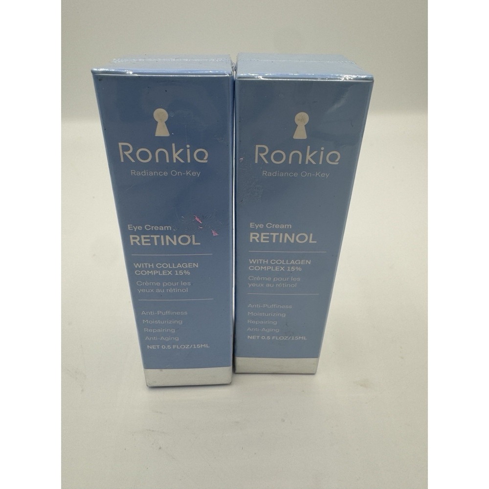 Retinol Eye Cream for Dark Circles: Anti-Wrinkle Under Eye Cream LOT OF 2 NEW‎